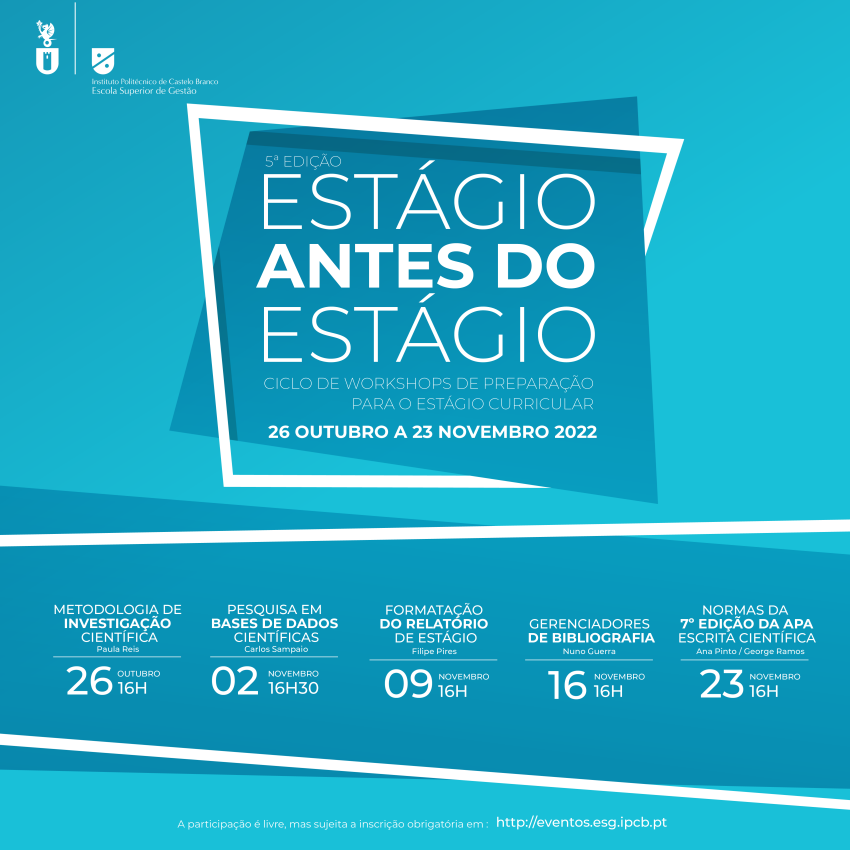 5ª Edição - Estágio Antes do Estágio